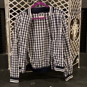 💖 Gingham Bomber Jacket